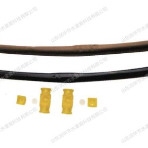 Pressure compensated inlay drip irrigation pipe